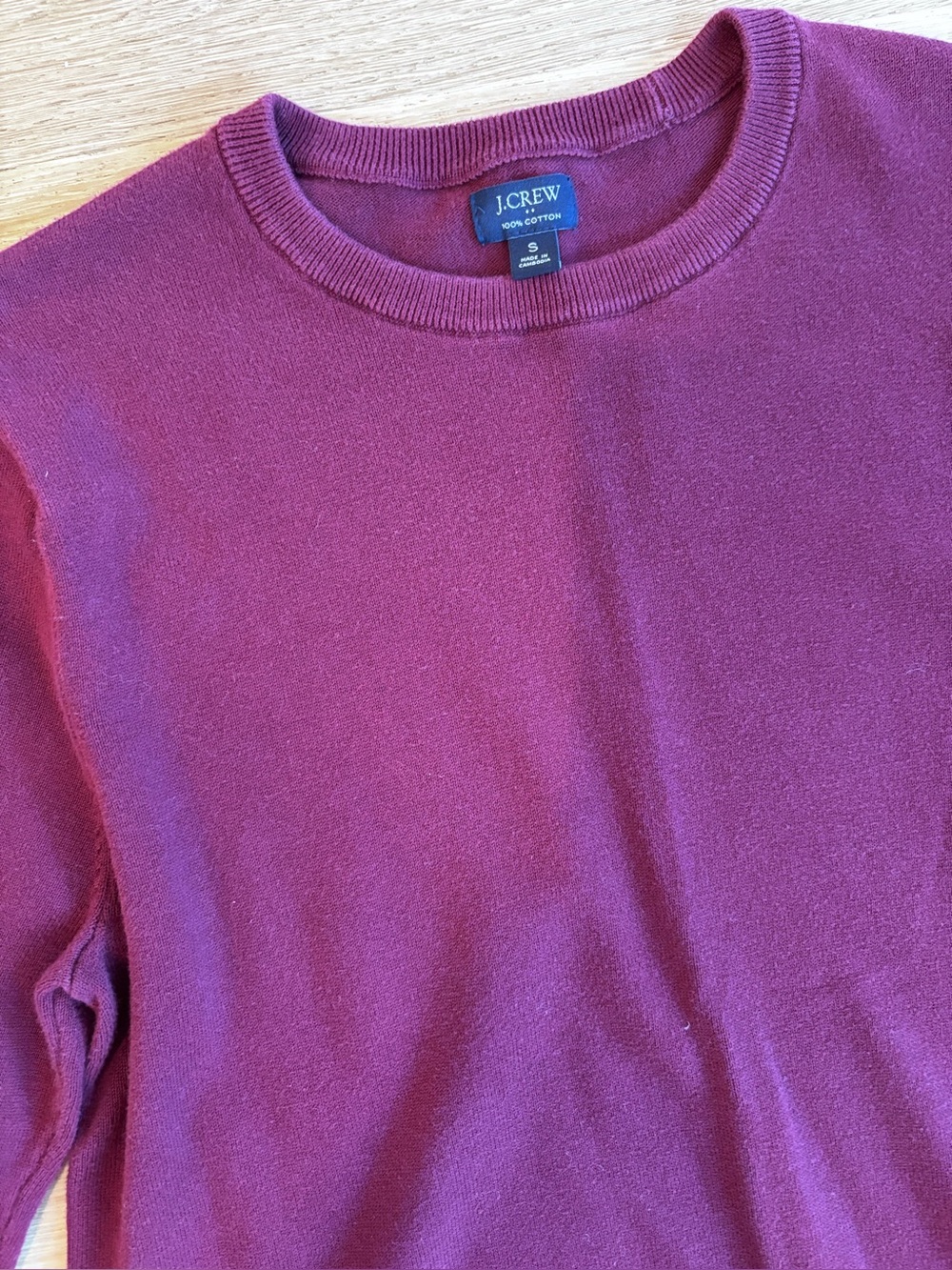 J. Crew Men’s Crewneck Sweater - Burgundy